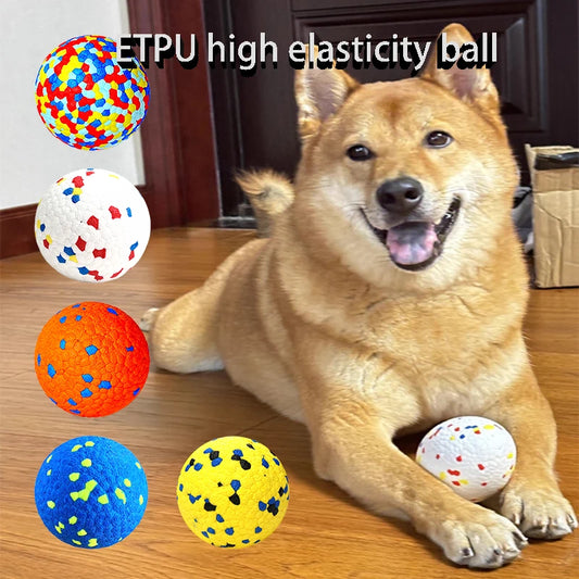 7.5cm Pet Toy Ball Dog High Elasticity Solid Toy Ball Floating E-tpu Bite Resistant Outdoor Training Toy Ball For Dogs