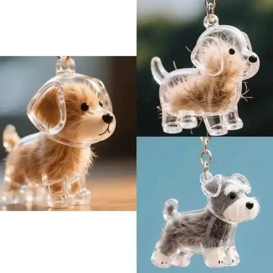 Pet Hair Keepsake Keychain | Personalized Pet Memorial & Souvenir | PetAura
